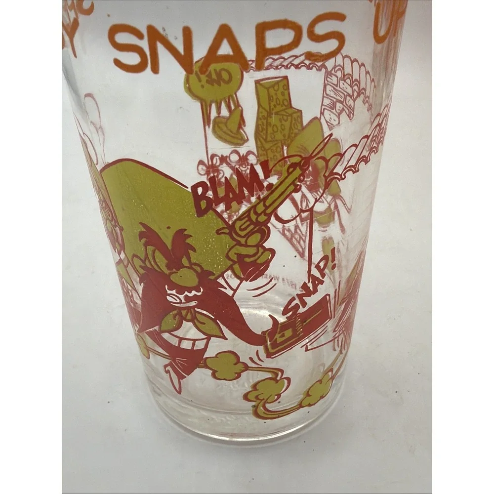 6 Yosemite Sam Speedy Snaps Up The Cheese Glass 1974 Warner Bros Looney Tunes